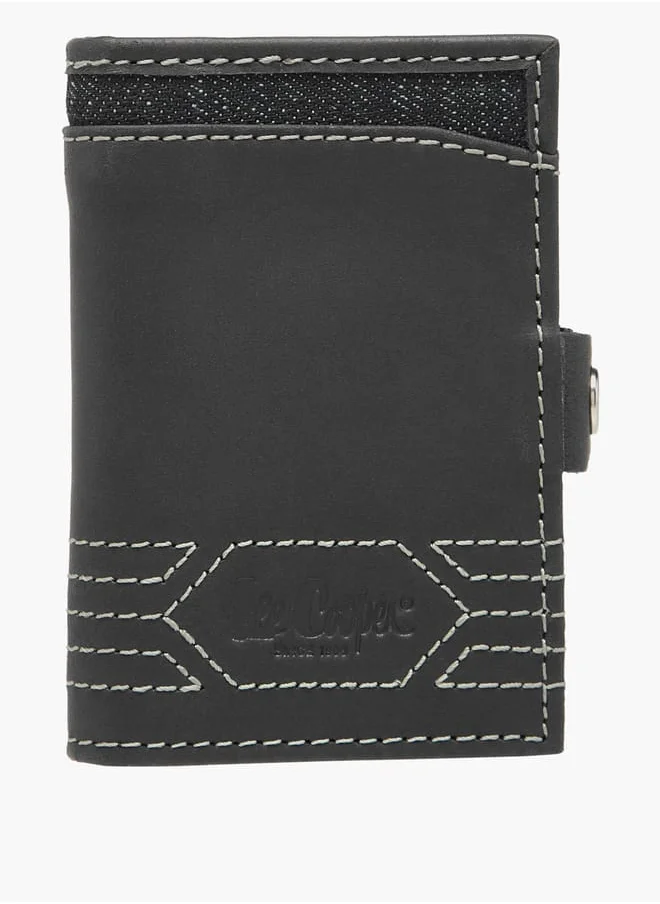 لي كوبر Men's Stitch Detail Bi-Fold Cardholder