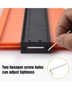 Y&D Contour Gauge with Lock, 10+5 Inch Construction Rulers Measure Tool for Corners and Contoured, Handyman DIY Woodworking Tools, Carpenter Father's Day Gifts Men Husband Dad.  - Image 3
