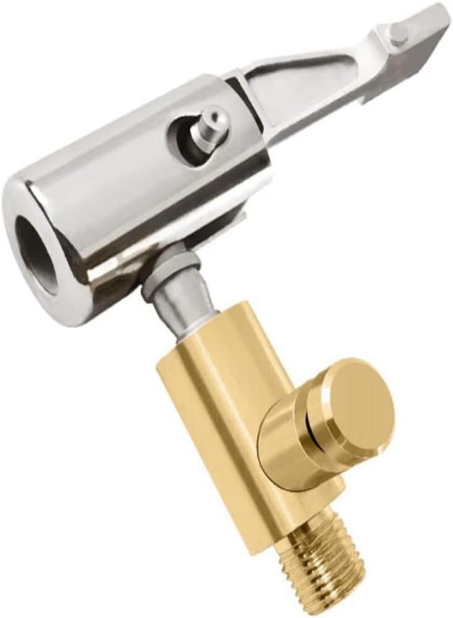 Inflator pump nozzle adapter Inflator valve connector clip Metal conversion vehicle - Image 2