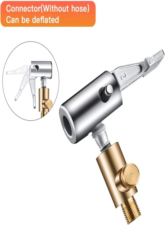 Inflator pump nozzle adapter Inflator valve connector clip Metal conversion vehicle - Image 3