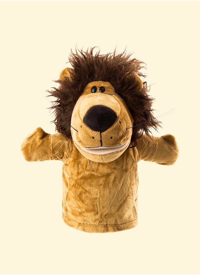 OMEVE - 2 Pcs Animal Hand Puppets Set for Kids & Adults - 12.5" Premium Quality Soft Plush Toys with Movable Mouths - Perfect for Storytelling, Teaching, Preschool, Role-Play - Durable, Vibrant, Educational Puppets - Image 1