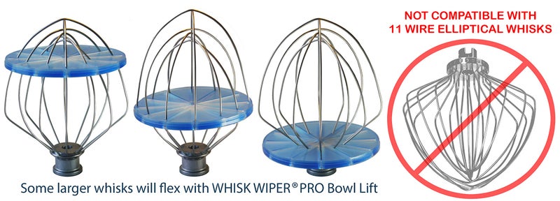 Whisk Wiper® PRO compatible with KitchenAid Bowl-Lift Stand Mixers - Mix Without The Mess - The Ultimate Stand Mixer Accessory - Only Compatible With 6-Wire Whisks (Glass Blue) - Image 5