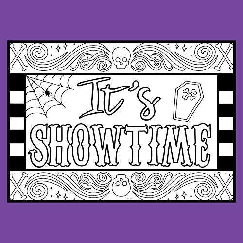 Coloring Broadway - Beetlejuice Inspired Coloring Pages (Set of 4) “It's Showtime” Collection, Broadway Musical Merchandise, Ideal Gift for a Broadway Theater Lover - Image 3