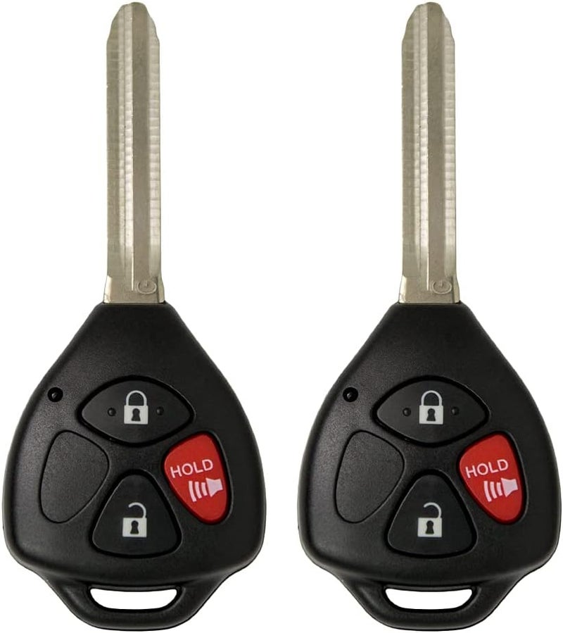Keyless2Go Replacement Keyless Entry Remote Car Key for Toyota 4Runner, Rav4, Yaris (2 Pack) - Image 1