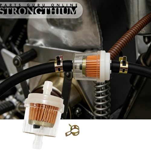 Strongthium 1/4 Gas Inline Fuel Filter with Magnet Replacement for 6mm-7mm ATV Scooter Go Kart Dirt Bikes Snow Blower Motorcycle Lawn Mower Taotao Small Tractors Snow Mobiles Garden Tillers Generators - Image 5