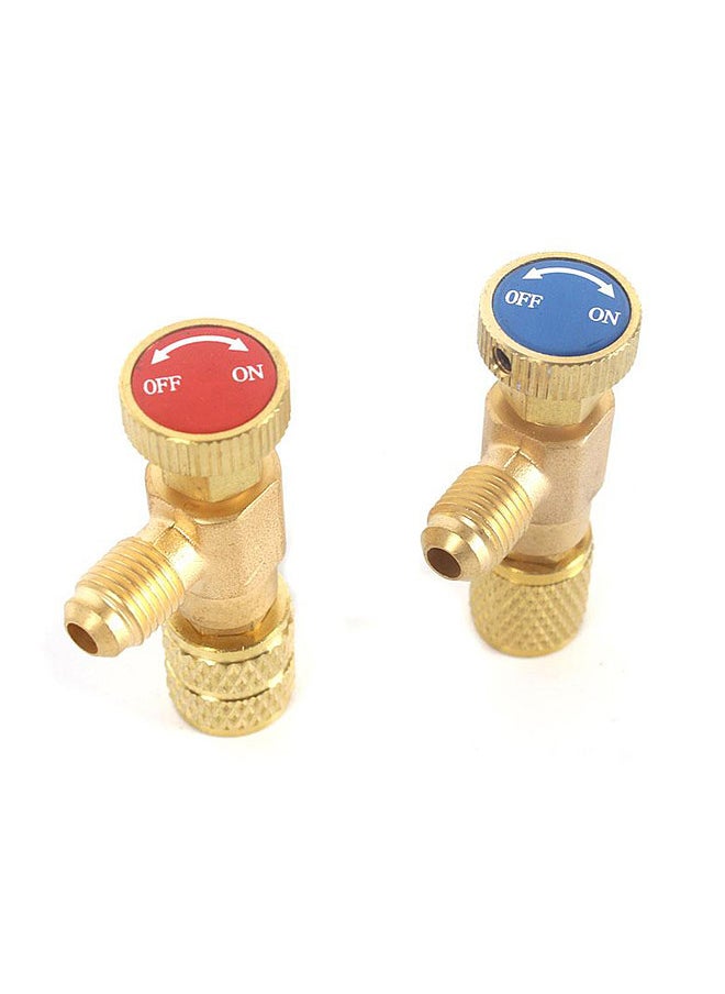 Generic R22 Refrigerant Charging Valve 1/4 Inches - 1/4 Inches Copper Flow Control Valves Copper and Fluorine Safety Valve  - Image 4