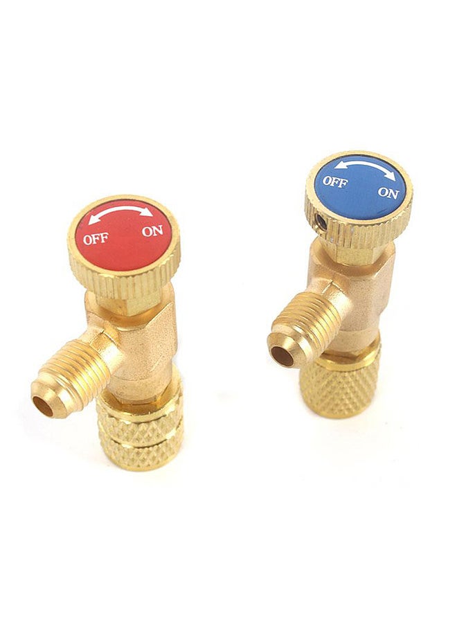 Generic R22 Refrigerant Charging Valve 1/4 Inches - 1/4 Inches Copper Flow Control Valves Copper and Fluorine Safety Valve  - Image 5