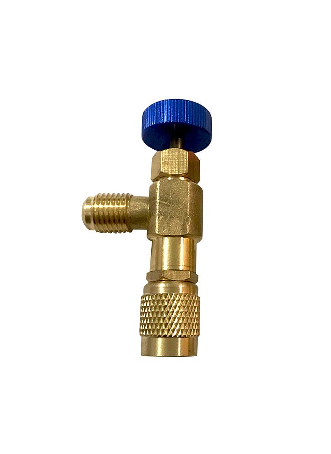 Generic R22 Refrigerant Charging Valve 1/4 Inches - 1/4 Inches Copper Flow Control Valves Copper and Fluorine Safety Valve  - Image 3