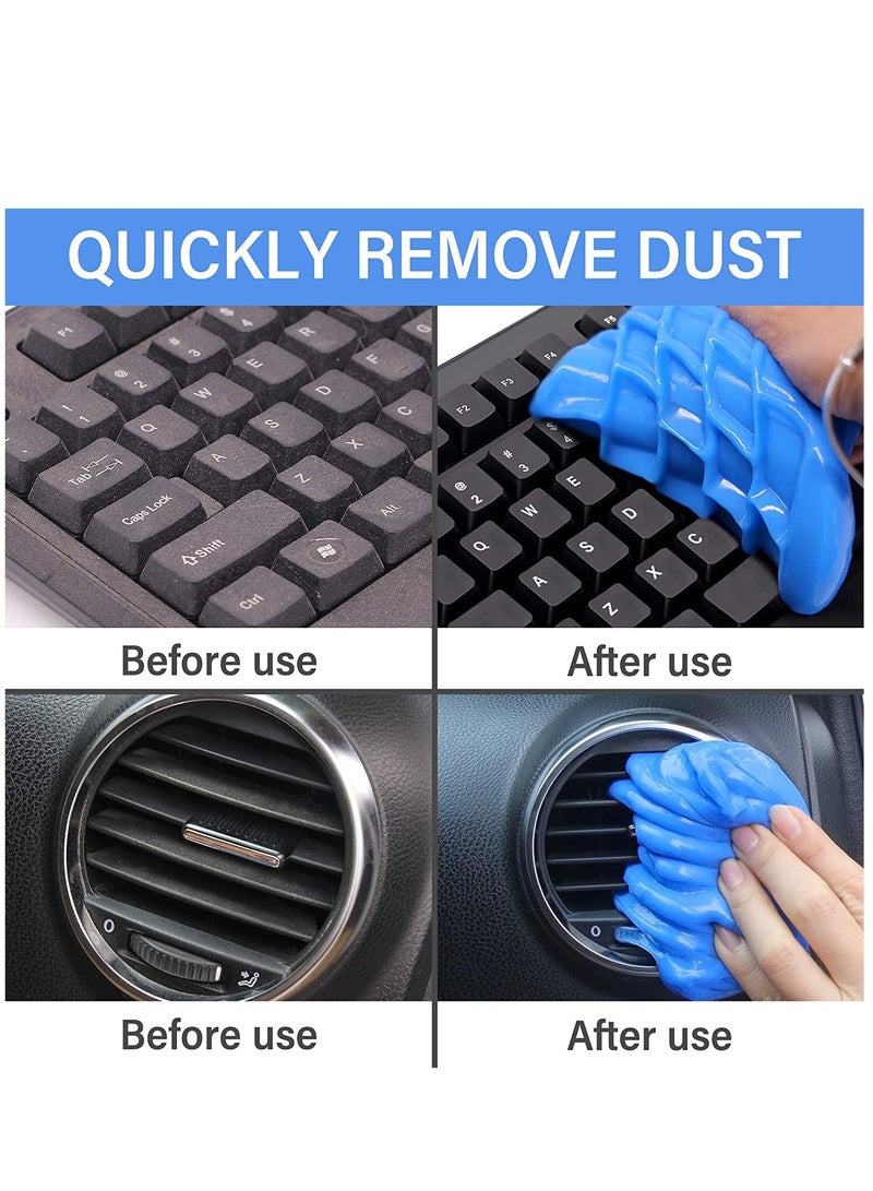 KASTWAVE Cleaning Gel for Car, Keyboard Cleaner, Automotive Dust Cleaning Kit Universal Detailing Car Crevice Cleaner Auto Air Vent Removal Putty Cleaning Cleaner for Car Vents, PC, Laptops, Cameras - Image 3
