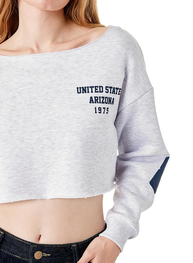 Koton  Crop Sweatshirt  | Best Price UAE