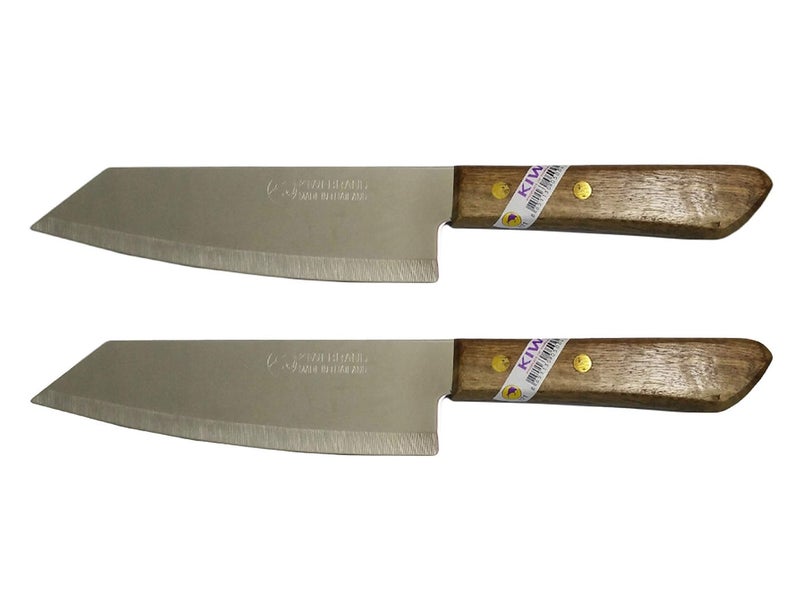 Kiwi Set of 2 KIWI Brand deba Style Flexible Stainless Steel Knives # 171. - Image 2