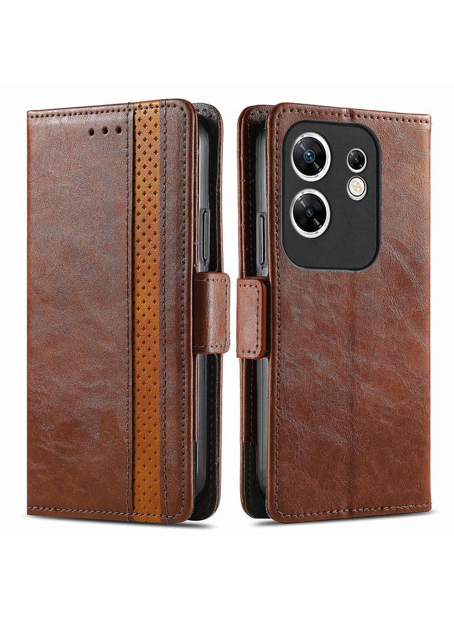 Zaboon Case For Infinix Zero 30 4G CaseNeo Splicing Dual Magnetic Buckle Leather Phone Case - Image 1
