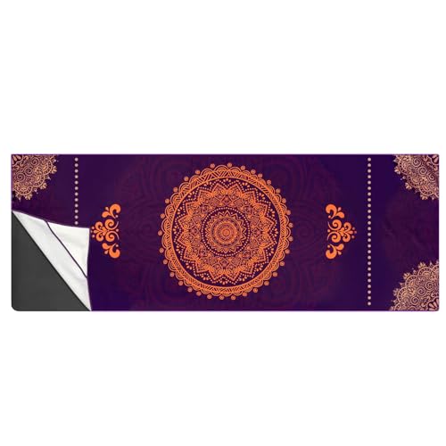 Heathyoga Non Slip Hot Yoga Towel, 100% Microfiber Non Slip Yoga Mat Towel for Hot Yoga, Pilates and Fitness, Exclusive Corner Pockets Design + Free Spray Bottle - Image 2