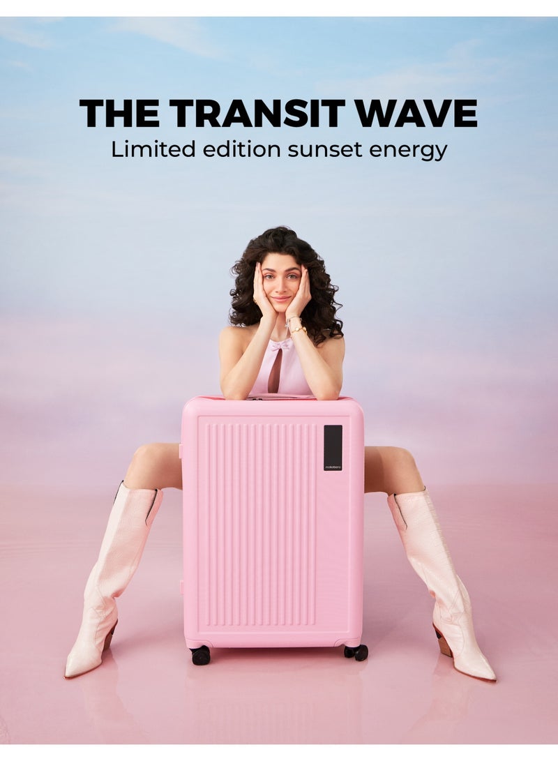 Mokobara The Transit Wave Check-In Large - Polycarbonate Material | Excuse Me, Pink - Image 2