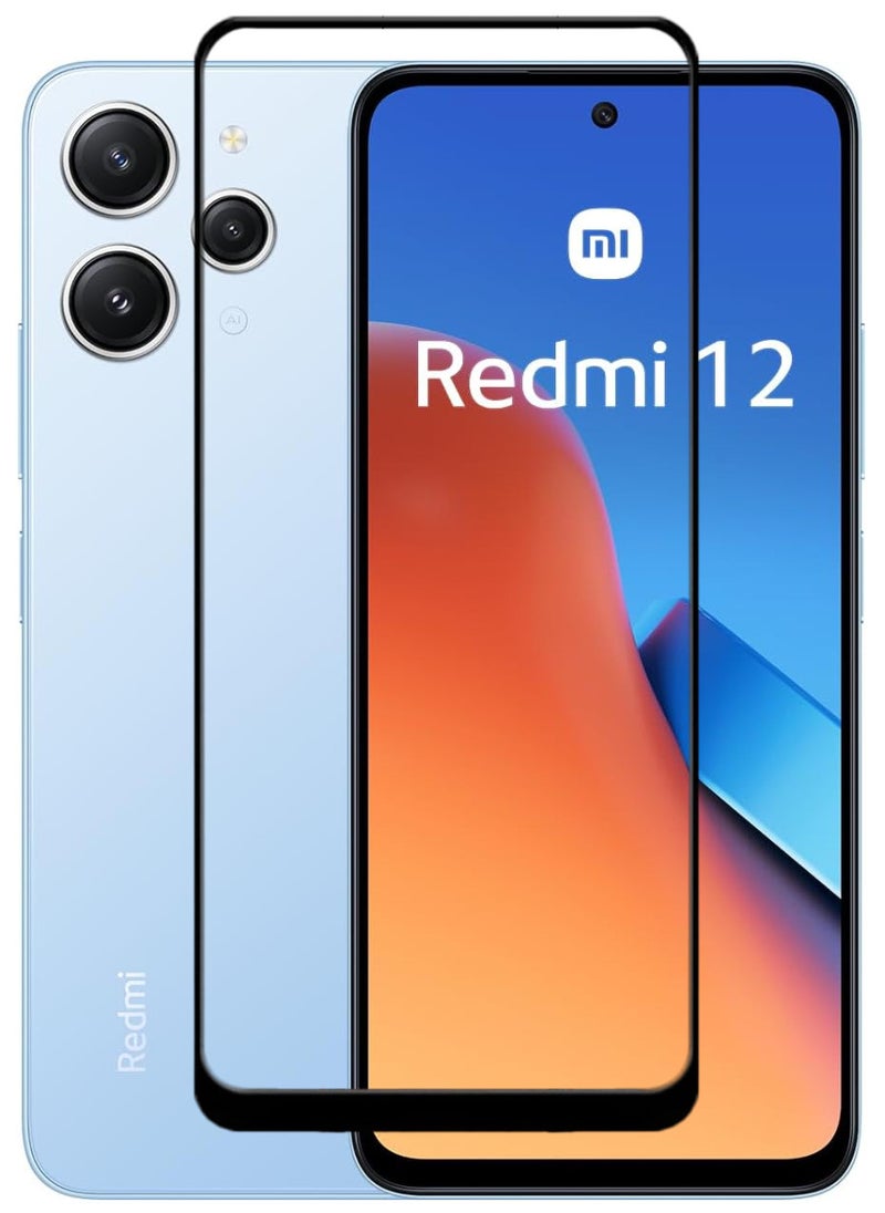 ACLIX Antistatic ESD Dustproof Premium Quality High Definition Tempered Glass Screen Protector Designed For Xiaomi Redmi 12 - Image 1