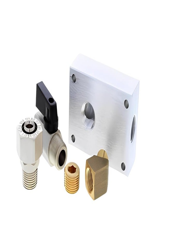 Outlet connector kit M3810 RapidAir MaxLine Compressed air pipe outlet kit,Suitable for 1/2-Inch Tubing with 1/4-Inch NPT Outlet Port