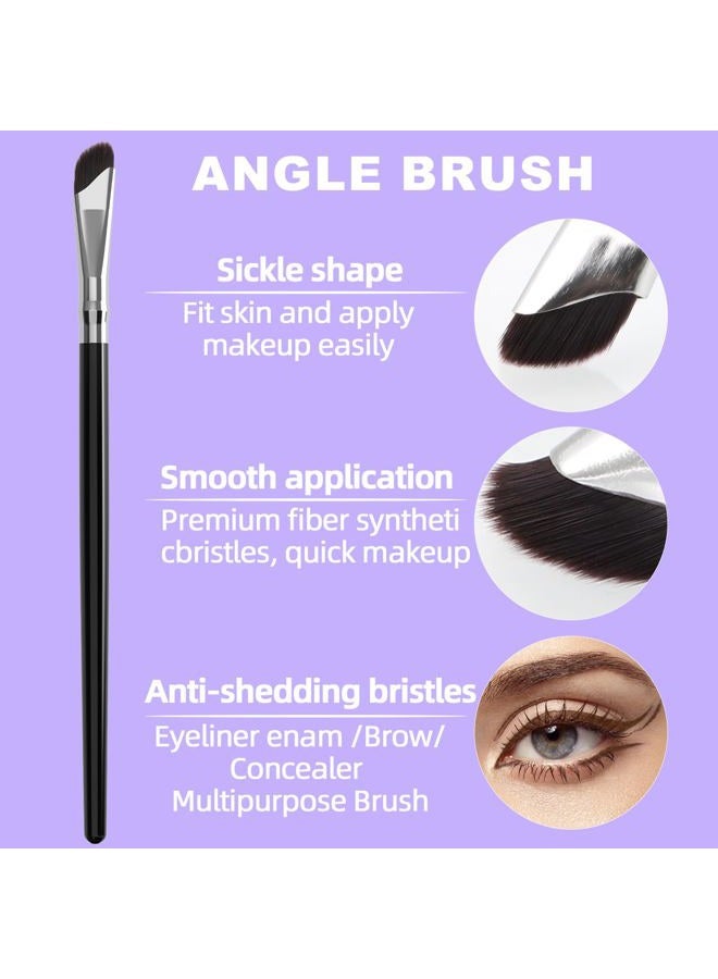 LAVONE Eyeliner Set - Waterproof Makeup Kit with Liquid Eye Liner Pencil, Gel Eyeliner and Angled Eye Liner Brush, Waterproof, Smudge Resistant, Long Lasting Formula - Black - Image 5