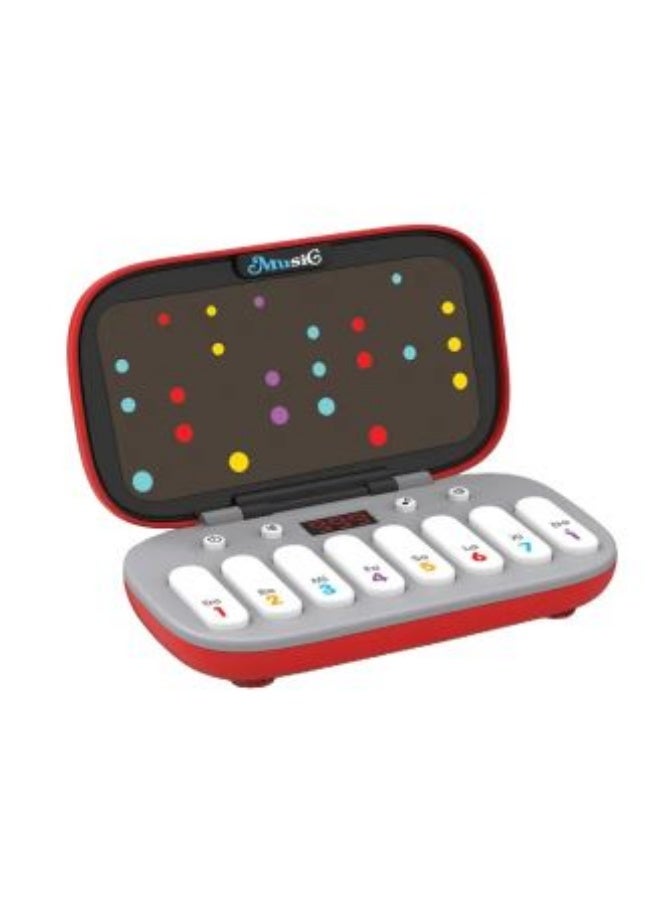 Portable Electronic Keyboard Mini Digital Piano with 7 Mode Music Rhythms for Hand Speed Practice Parent Child Interaction - Image 1