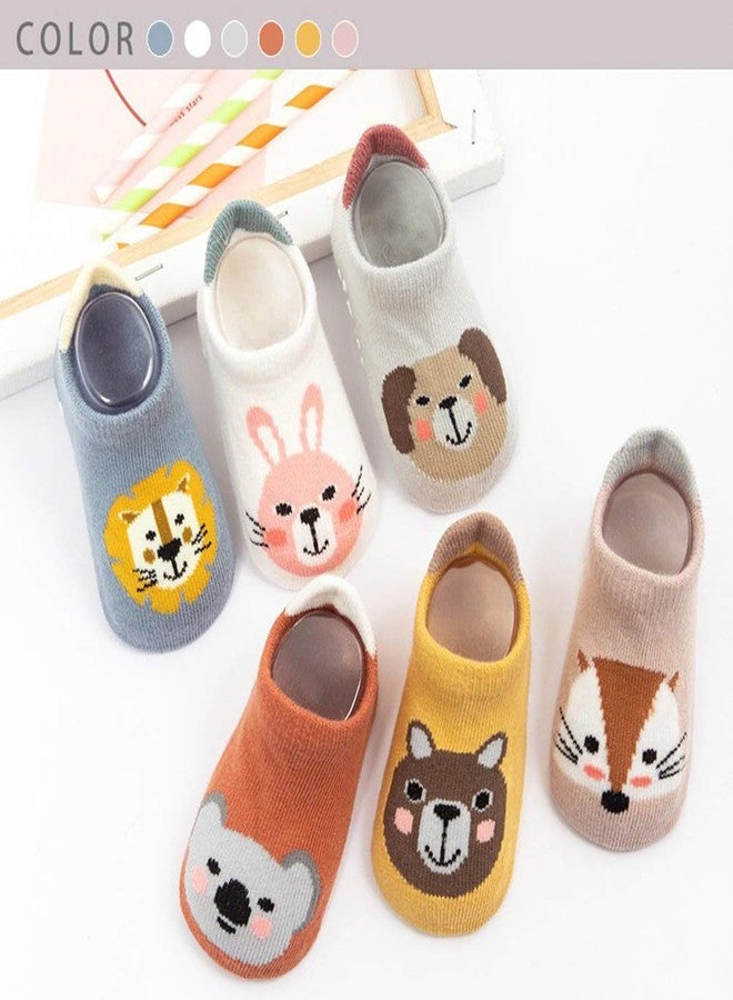 Aeenioy 6 Pair Baby Socks, Breathable Mesh Design Baby Socks Set, Kids Socks for Indoor & Outdoor Use, Multi-Color - Image 2