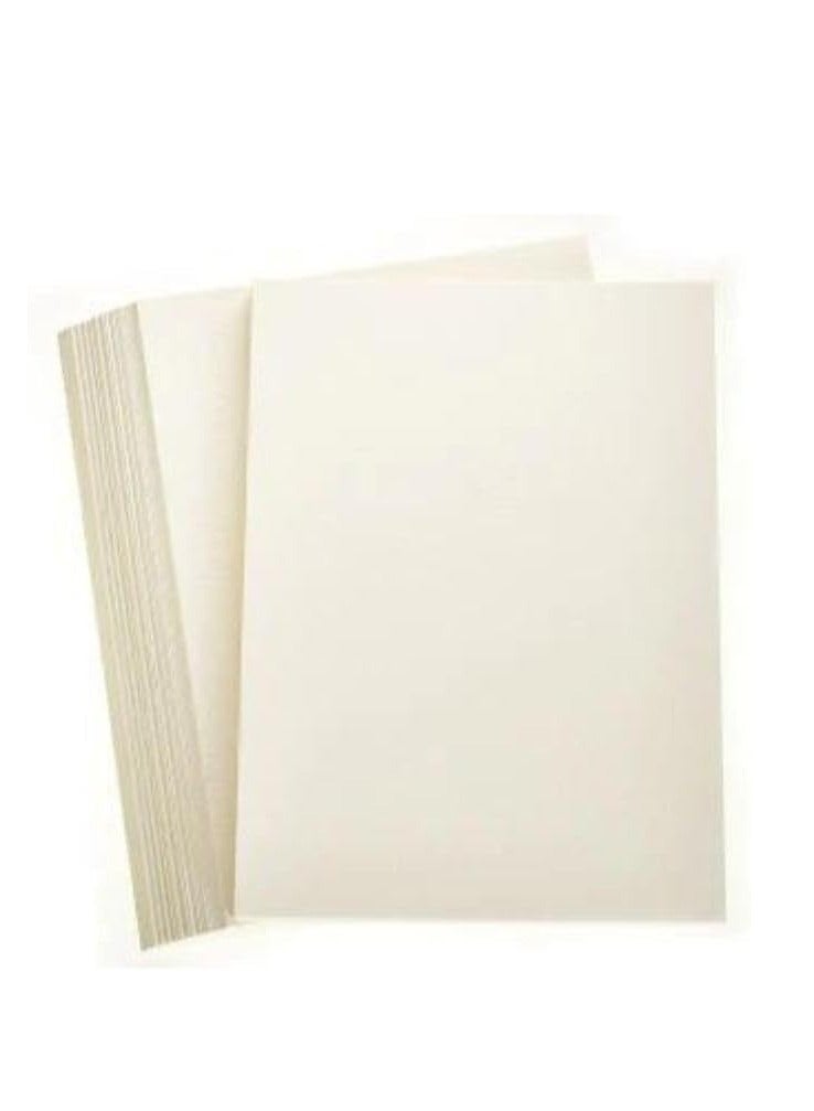 Terabyte ورق ثلجي ذهبي عاجي مقاس A4 لشهادات الأعمال وبطاقات الزفاف والهدايا (120 جرام لكل متر مربع - 20 ورقة) - Image 2