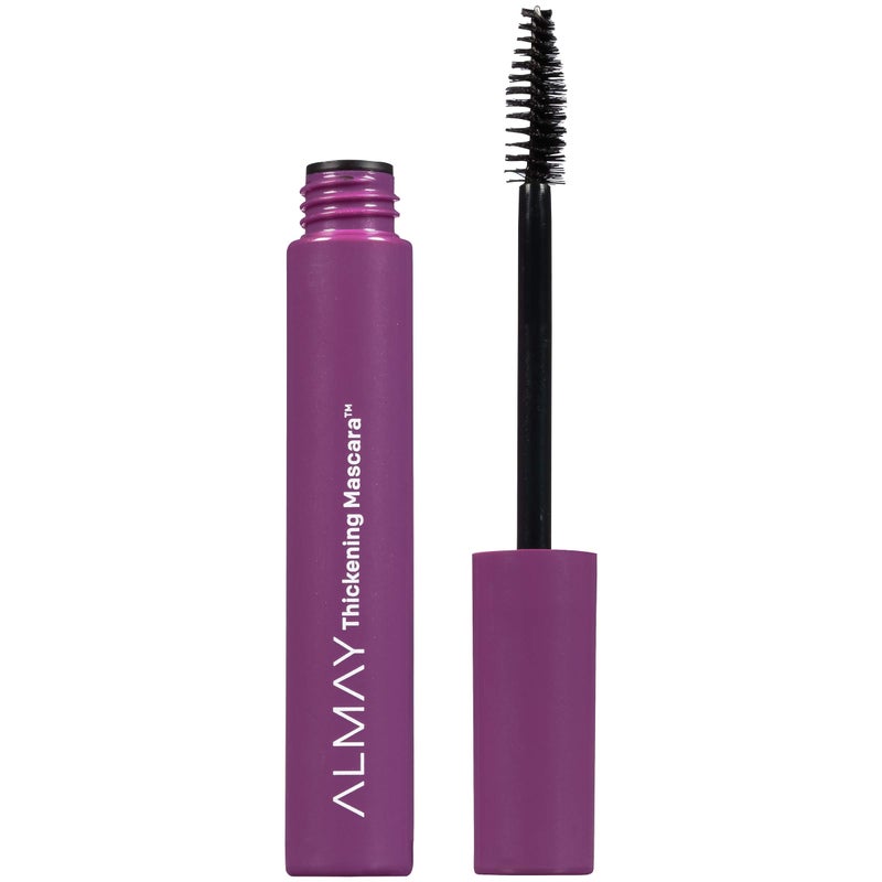 Almay Mascara, Thickening, Volume & Length Eye Makeup with Aloe and Vitamin B5, Hypoallergenic-Fragrance Free, Ophthalmologist Tested, 401 Blackest Black - Image 1