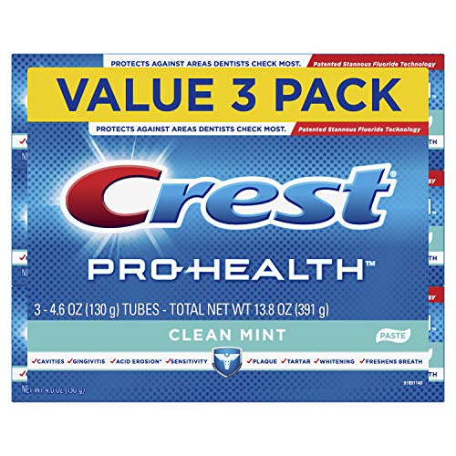 Crest ProHealth Smooth Formula Toothpaste Clean Mint 46 oz Pack of 3 Packaging May Vary - Image 1