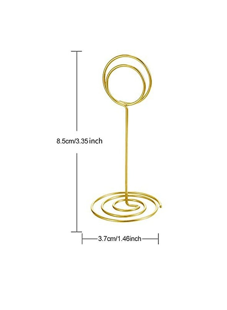 20 Pack Table Number Holders - Elegant Place Card Holders for Weddings, Birthdays, Baby Showers & Parties - Perfect Photo Display Stands - Image 5