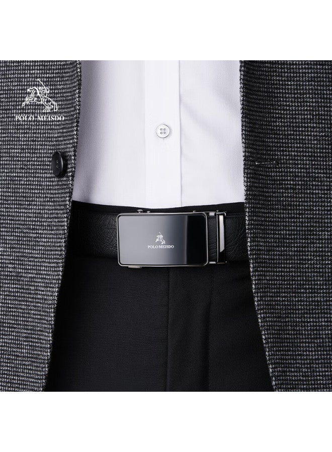 Polomeisdo Men's Leather Automatic Buckle Belt Jd Self-operated Birthday Gift For Boyfriend Husband Father Practical - Image 2