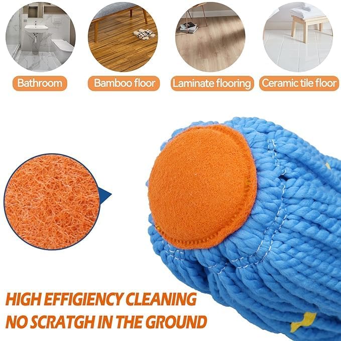 Pamidhar SelfWringing Twist Mop for Floor Cleaning for Kitchen Hardwood Restaurant Bathroom Garages Warehouses Office Multicolor Pack of 1 - Image 5
