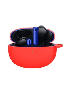 Case Cover For Realme Buds Air 3 Silicone Earphone Protective Case with Hook Red