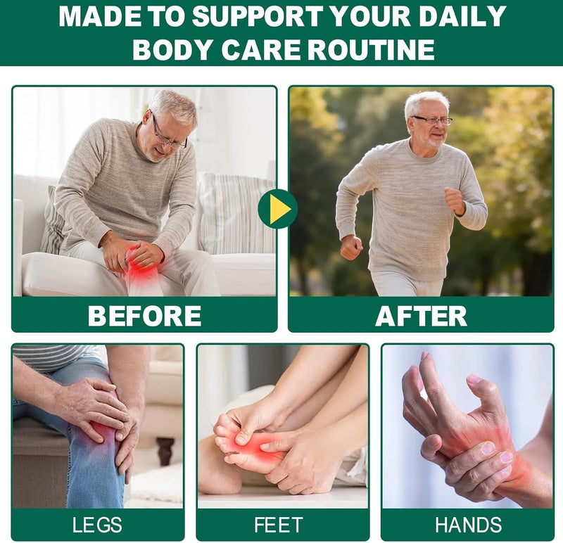Miracle Balm for Body Relaxion Daily Use, Original Massage Balm for Pain Relief Sore Muscle & Joint, Neck Back Shoulder Leg Foot Soothing Cream, Gentle Natural Ingredients Moisturising Skin - Image 4