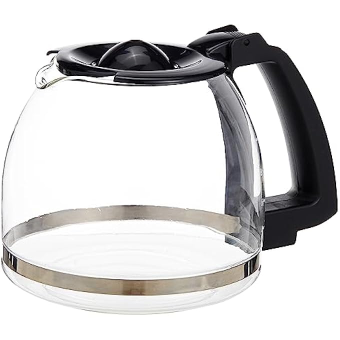 rayihni 10Cup Glass Carafe With Lid For Coffeeteam Gs Coffee Maker Only Fits Model 464 Black - Image 1