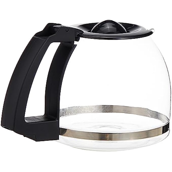 rayihni 10Cup Glass Carafe With Lid For Coffeeteam Gs Coffee Maker Only Fits Model 464 Black - Image 2