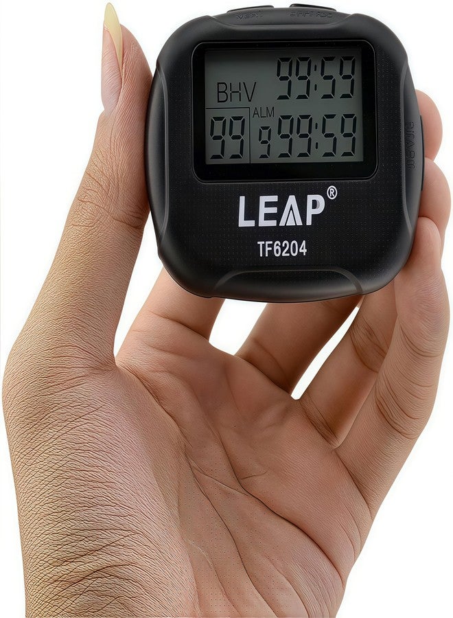 Biscount Interval Timer for HIIT Run Boxing Yoga - LCD Display Vibration & Alarm, Stopwatch, Repeat Timer for Gym Workout - Image 1