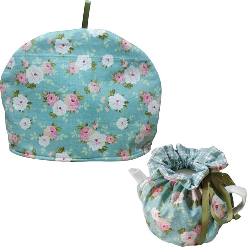OLizee Insulated Tea Cozy for Teapot Kettle Green