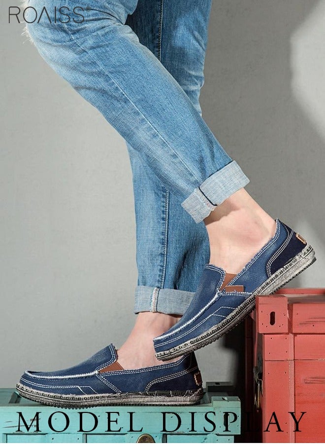 roaiss حذاء قماشي عصري ومتعدد الاستخدامات للرجال للتنقل اليومي، حذاء بدون كعب بتصميم مرن سميك وغير قابل للانزلاق - Image 3