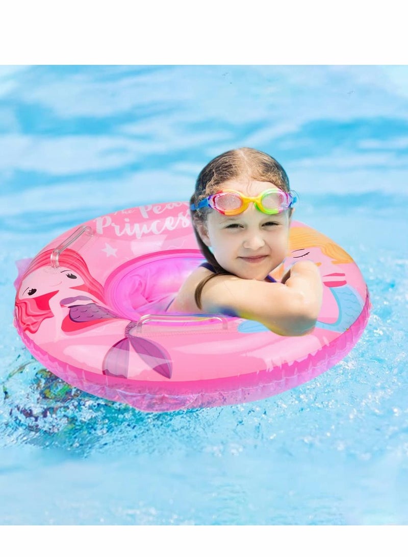 SOLARAE Baby Swimming Ring, Unicorn Float Inflatable Ring Helps Learn to Swim and Kick for Kids the Age Of 3-72 Months（Pink） - Image 3