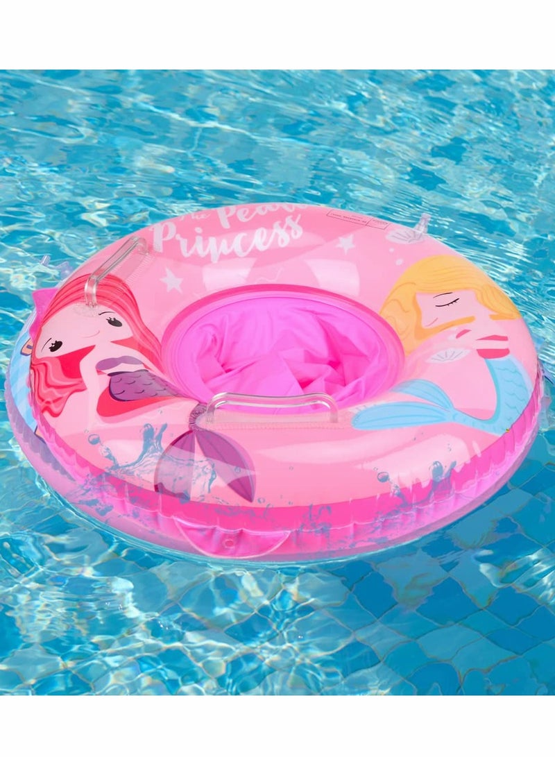 SOLARAE Baby Swimming Ring, Unicorn Float Inflatable Ring Helps Learn to Swim and Kick for Kids the Age Of 3-72 Months（Pink） - Image 4