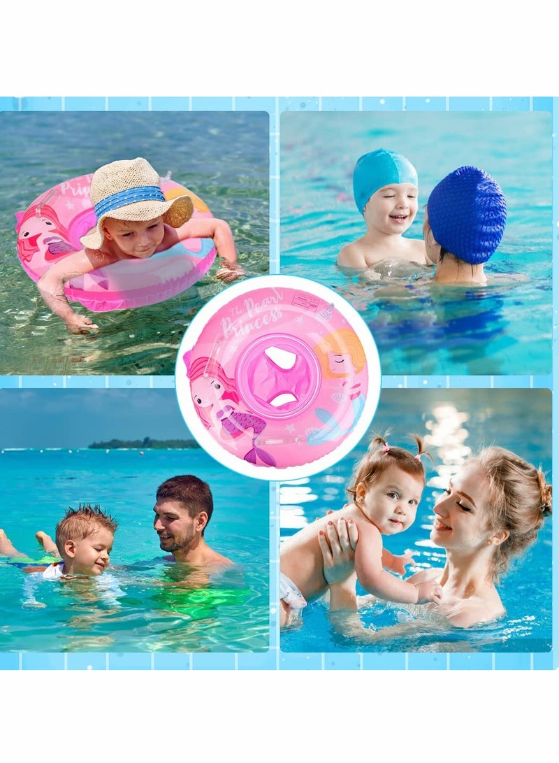SOLARAE Baby Swimming Ring, Unicorn Float Inflatable Ring Helps Learn to Swim and Kick for Kids the Age Of 3-72 Months（Pink） - Image 5