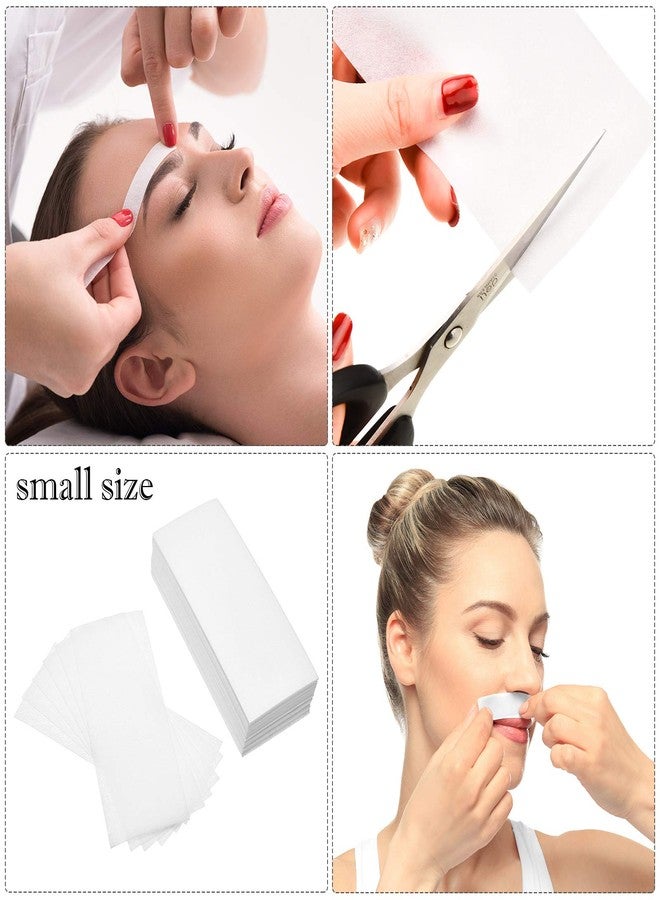 Maitys 1000 Pieces Non-woven Wax Strips for Body Facial Hair Removal Beauty Waxing Strips for Leg Face Chest Back and Bikini, 2 Sizes - Image 5