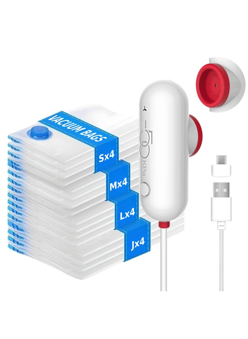 Dxmocos أكياس تخزين مفرغة من الهواء مع مضخة كهربائية صغيرة - Image 1