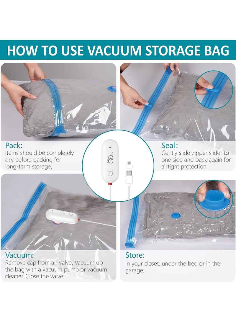 Dxmocos أكياس تخزين مفرغة من الهواء مع مضخة كهربائية صغيرة - Image 2