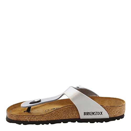 Birkenstock Women's Gizeh Thong Sandal, Silver, 37 M EU/6-6.5 B(M) US - Image 4