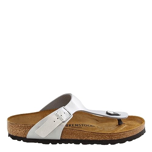Birkenstock Women's Gizeh Thong Sandal, Silver, 37 M EU/6-6.5 B(M) US - Image 2