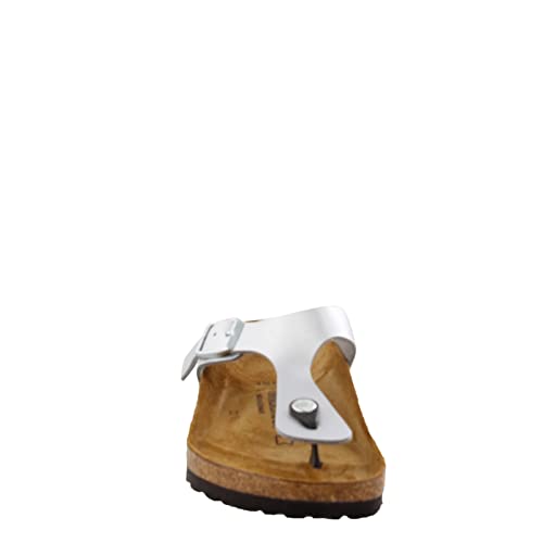 Birkenstock Women's Gizeh Thong Sandal, Silver, 37 M EU/6-6.5 B(M) US - Image 3