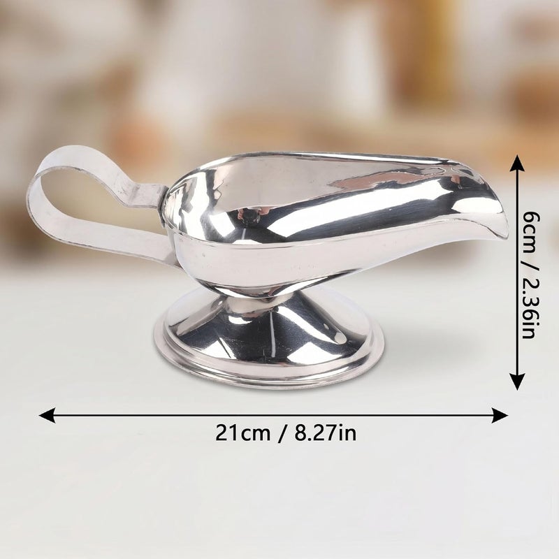 Repeated use resistant selected material Yosoo Health Gear Sauce Boat Gravy Boat Stainless Steel Condiment Dispenser with Ergonomic Handle Mirror Polished Exterior Drip Free Pouring Spout Generous Capacity for Home (8 Oz) Upgraded general grade quality Multi-use qualified quality Temp & permanent project compatible Light sturdy raw material Seasonal & permanent compatible Global assemble options General compatible practical design Worldwide popular practical build Occasional & permanent usable Big & small space compatible Odor resistant Globally engineered build Affordable trusted craftsmanship Low dust buildup Wear resistant All condition fit Budget friendly trendy design Gulf approved global quality Most item matching trendy design Various fittings All-round unified build All condition resistant crafted quality Comfort grip Fine polished finish - Image 5