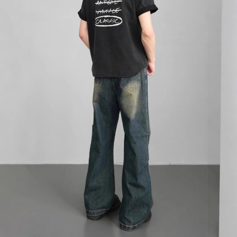 Unisex Classic Denim Jeans Loose Fit Daily Outdoor Wear - Image 3