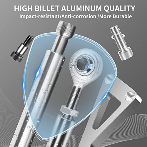 TEANTECH SBC Alternator Bracket, Long Water Pump Lwp Aluminum Alternator Bracket Kit Polished for Chevy SBC 350 Small Block Engine - Image 3