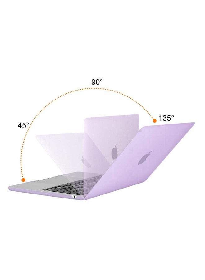 موسيسو جراب موسيسو متوافق مع ماك بوك اير 13 بوصة 2025 2024 2023 2022 M4 A3240 M3 A3113 M2 A2681، غلاف بلاستيكي صلب وغطاء لوحة مفاتيح وغشاء شاشة ونوع C لجراب ماك بوك اير 13.6 بوصة، أرجواني - Image 3
