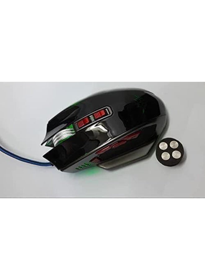 ماوس ألعاب سلكي عالي الأداء بدقة استجابة فائقة وتصميم مريح مزود بإضاءة LED متعددة الألوان وأزرار قابلة للبرمجة لتجربة لعب احترافية خالية من التأخير - Image 1